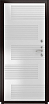 Дверь ДвериПРО Модель Л-46 ФЛ-185 (10мм, ПВХ Ясень белый) DPRO227814 фото