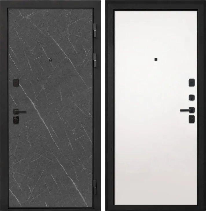 Фото Дверь Интекрон Профит Black (фурнитура черная) Гранит Лава DIS007183