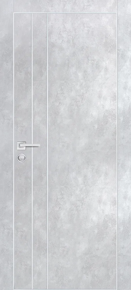 Фото Межкомнатная дверь PX-14  AL кромка с 4-х ст. Серый бетон